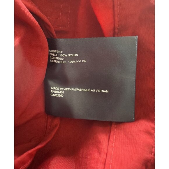 NWT Nautica Red Water Resistant Hooded Pullover Windbreaker Men's L - Picture 8 of 10